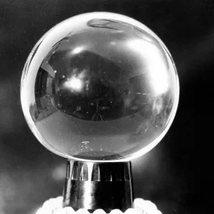 Close-up of a crystal ball