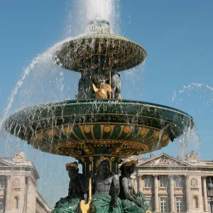Concorde Square (The Place de le Condorde). Detail of the f Concorde Square (The Place de le Condorde). Detail of the f