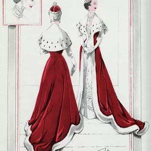 Coronation outfits for viscountesses by Norman Hartnell Coronation outfits for viscountesses by Norman Hartnell