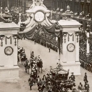 Coronation Procession in Whitehall, London