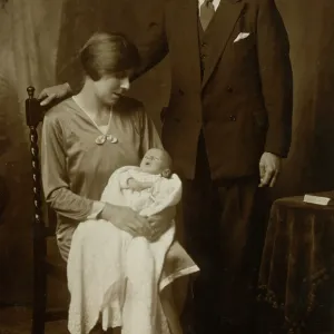 A couple with their baby