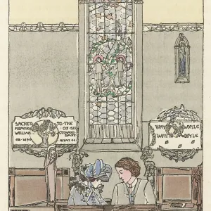 COUPLE IN CHURCH/KIPLING COUPLE IN CHURCH/KIPLING