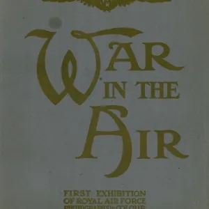 Front cover, War in the Air, WW1 Front cover, War in the Air, WW1