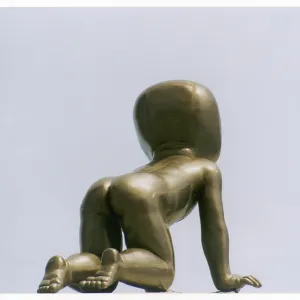 CRAWLING BABY SCULPTURE