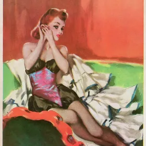 David Wright woman in black and pink underwear David Wright woman in black and pink underwear
