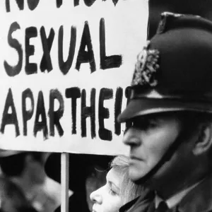 Demonstration, discrimination against women in media Demonstration, discrimination against women in media