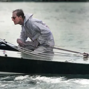 The Duke of Edinburgh competing at Cowes