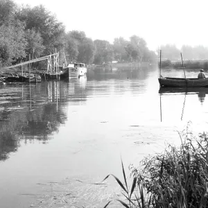 Earith, the River Ouse c1955