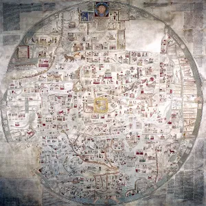 Ebstorf Map of the World, 13th century Ebstorf Map of the World, 13th century