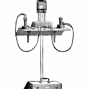 Edison carbon telephone: sending and receiving Edison carbon telephone: sending and receiving