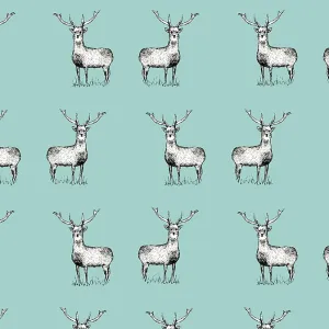 Elegant stag repeating pattern Elegant stag repeating pattern