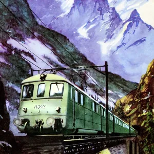 Express on the St. Gotthard route, Switzerland Express on the St. Gotthard route, Switzerland
