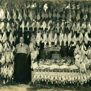 Extraordinary array of game and fish with local butcher Extraordinary array of game and fish with local butcher