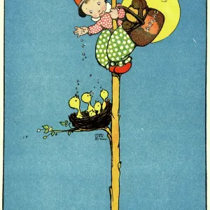 Feeding the Birds, by Mabel Lucie Attwell