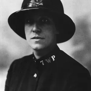 Female Metropolitan Police officer in late 1920s uniform Female Metropolitan Police officer in late 1920s uniform
