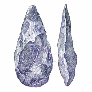 Flint Hatchet, Stone Age Tool Flint Hatchet, Stone Age Tool