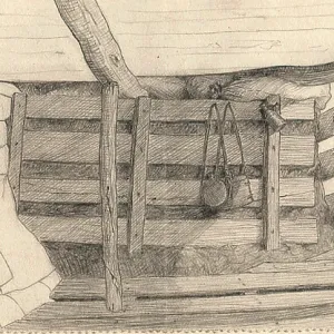 Forward Observation Dugout, Festubert, by RBT Kelly, WW1 Forward Observation Dugout, Festubert, by RBT Kelly, WW1