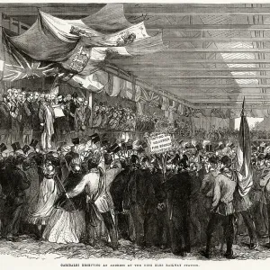 Garibaldi visiting Elms railway 1864 Garibaldi visiting Elms railway 1864