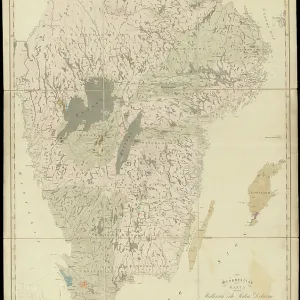 Geognostic map of Sweden (1834)