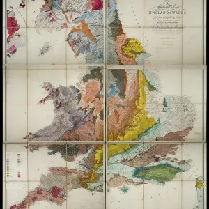 Geological Map of England and Wales (1865) 3rd edition