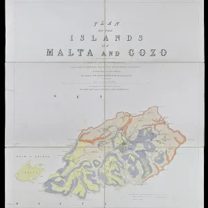 Geological map of Gozo and Cominos, Malta