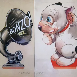 George Ernest Studdy, Bonzo with loudspeaker George Ernest Studdy, Bonzo with loudspeaker