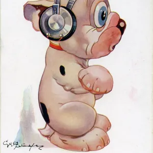 George Studdy, Bonzo birthday postcard George Studdy, Bonzo birthday postcard