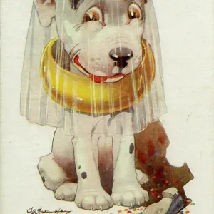 George Studdy, Bonzo greetings postcard George Studdy, Bonzo greetings postcard
