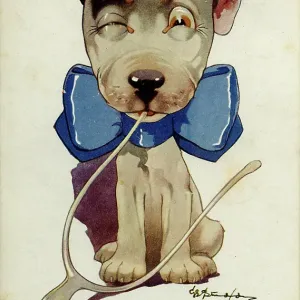 George Studdy, Bonzo greetings postcard George Studdy, Bonzo greetings postcard
