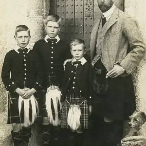 George V with three of his sons George V with three of his sons