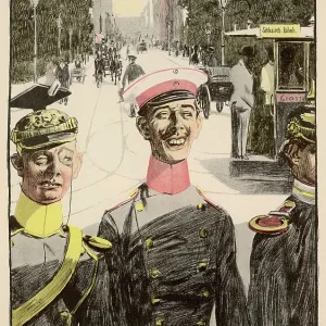 GERMAN OFFICERS IN TOWN
