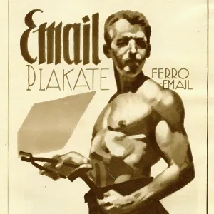 A German poster advertising Ferro Email A German poster advertising Ferro Email