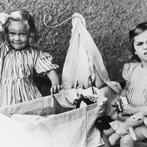 TWO GIRLS & THEIR DOLLS TWO GIRLS & THEIR DOLLS