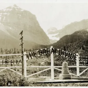 The Great Divide between Alberta and British Columbia The Great Divide between Alberta and British Columbia