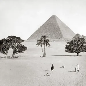 The Great Pyramid at Gizeh, Egypt, circa 1880s The Great Pyramid at Gizeh, Egypt, circa 1880s