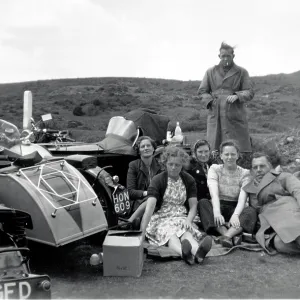 Group of motorcyclists with their motorcycle combinations ro Group of motorcyclists with their motorcycle combinations ro