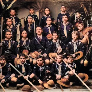 Group photo of boy scouts, Mauritius Group photo of boy scouts, Mauritius