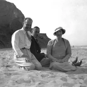 Group on a Yorkshire beach, 1933 Group on a Yorkshire beach, 1933