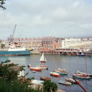 The harbour from the Nothe, Weymouth The harbour from the Nothe, Weymouth