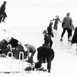 Ice skating on Old Danube 1979 Ice skating on Old Danube 1979