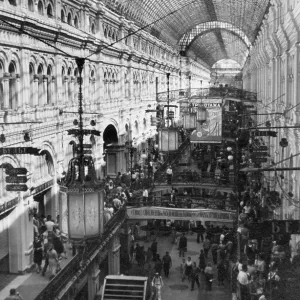 Interior view of a department store, USSR Interior view of a department store, USSR
