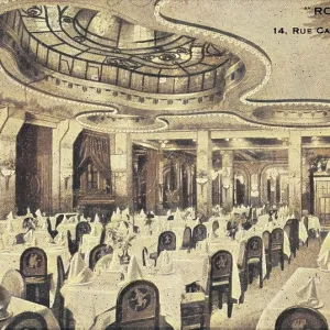 An interior view of restaurant Romano, Paris An interior view of restaurant Romano, Paris