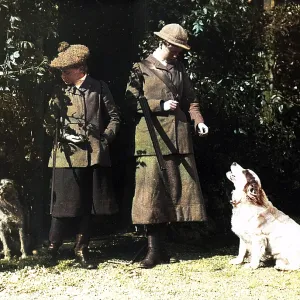 Isobel with Dogs
