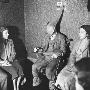 Jack Webber, Welsh medium, exuding ectoplasm Jack Webber, Welsh medium, exuding ectoplasm