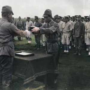 Japanese marines decorated