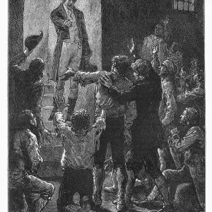 John Howard, prison reformer, visiting prisoners John Howard, prison reformer, visiting prisoners