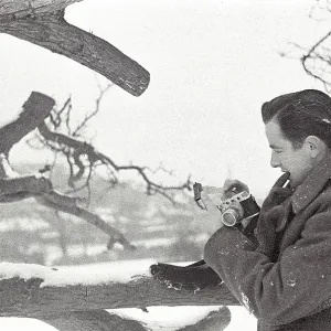 John taking photos in snow John taking photos in snow