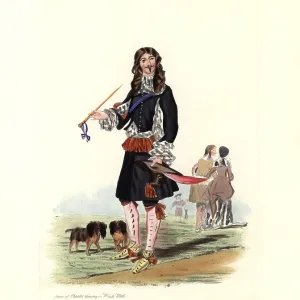 King Charles II with his spaniels