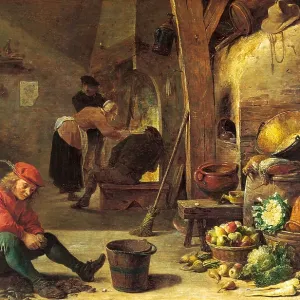 The Kitchen by David Teniers the Younger The Kitchen by David Teniers the Younger