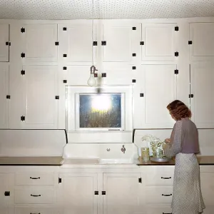 Kitchen of tenant purchase client. Hidalgo County, Texas Kitchen of tenant purchase client. Hidalgo County, Texas